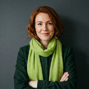 Cashmere shawl light green