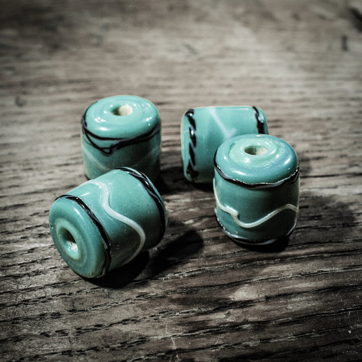 Green glass bead, Gotland