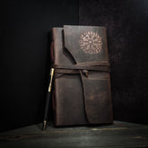 Vegvisir Anteckningsbok, 3 storlekar., produktbild visar designen och materialet.