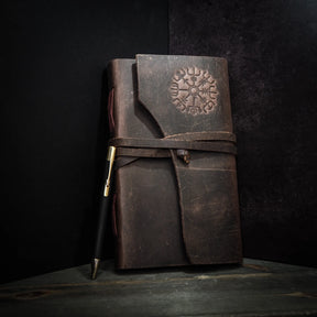 Vegvisir Anteckningsbok, 3 storlekar., produktbild visar designen och materialet.