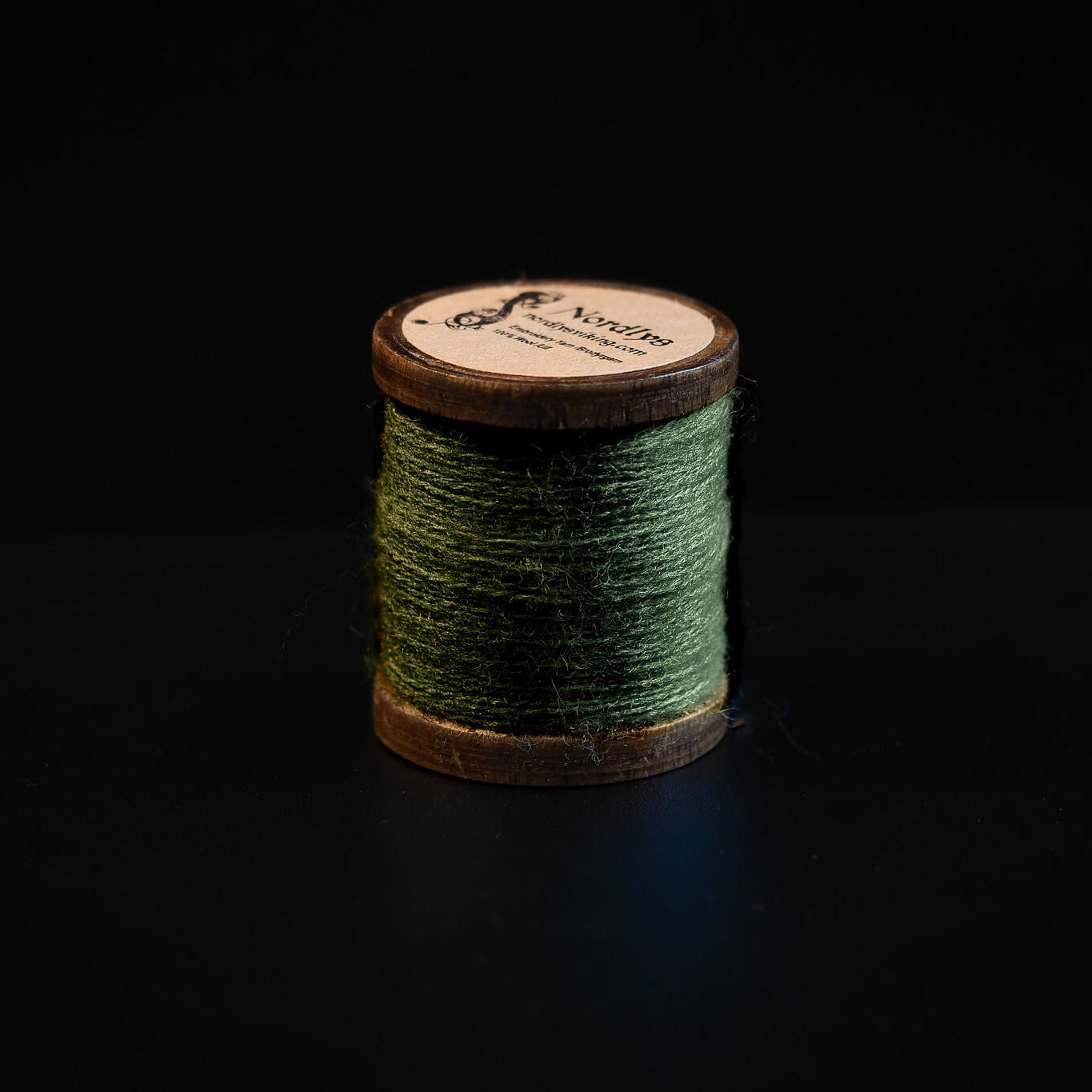 Turkis broderitråd 100% uld, uld 100% i turkis.