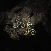Örhängen Triskele, silver.