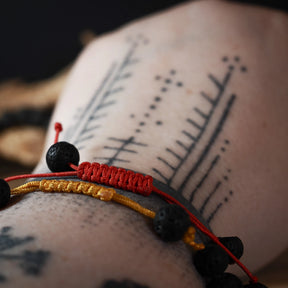 Armband af lavasten