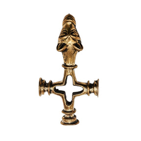 Bronze Wolf Cross