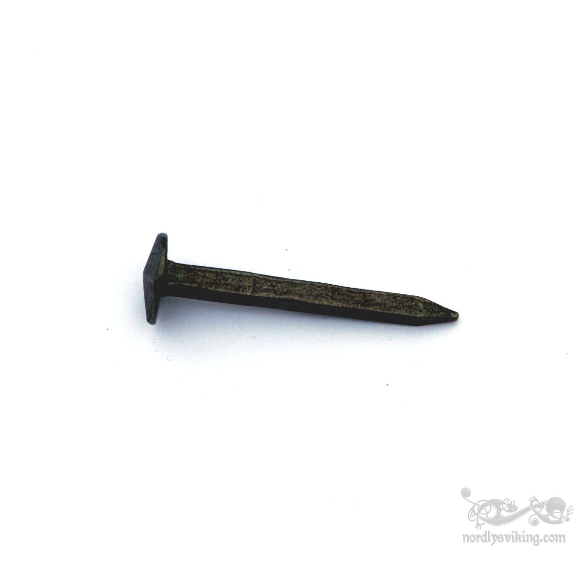 Små rustika järnspikar 25mm, omkring 15-18 stycken.