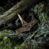 Torshammare Bornholm, bronze – handmade bronze hammer, 3.2x3.6 cm