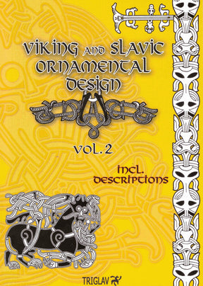 Bokomslagsbild för bok om vikingsk och slavisk ornamental design.